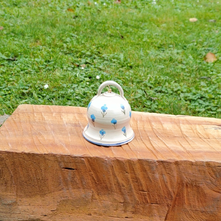 Fotka zvonek  světle modré macešky